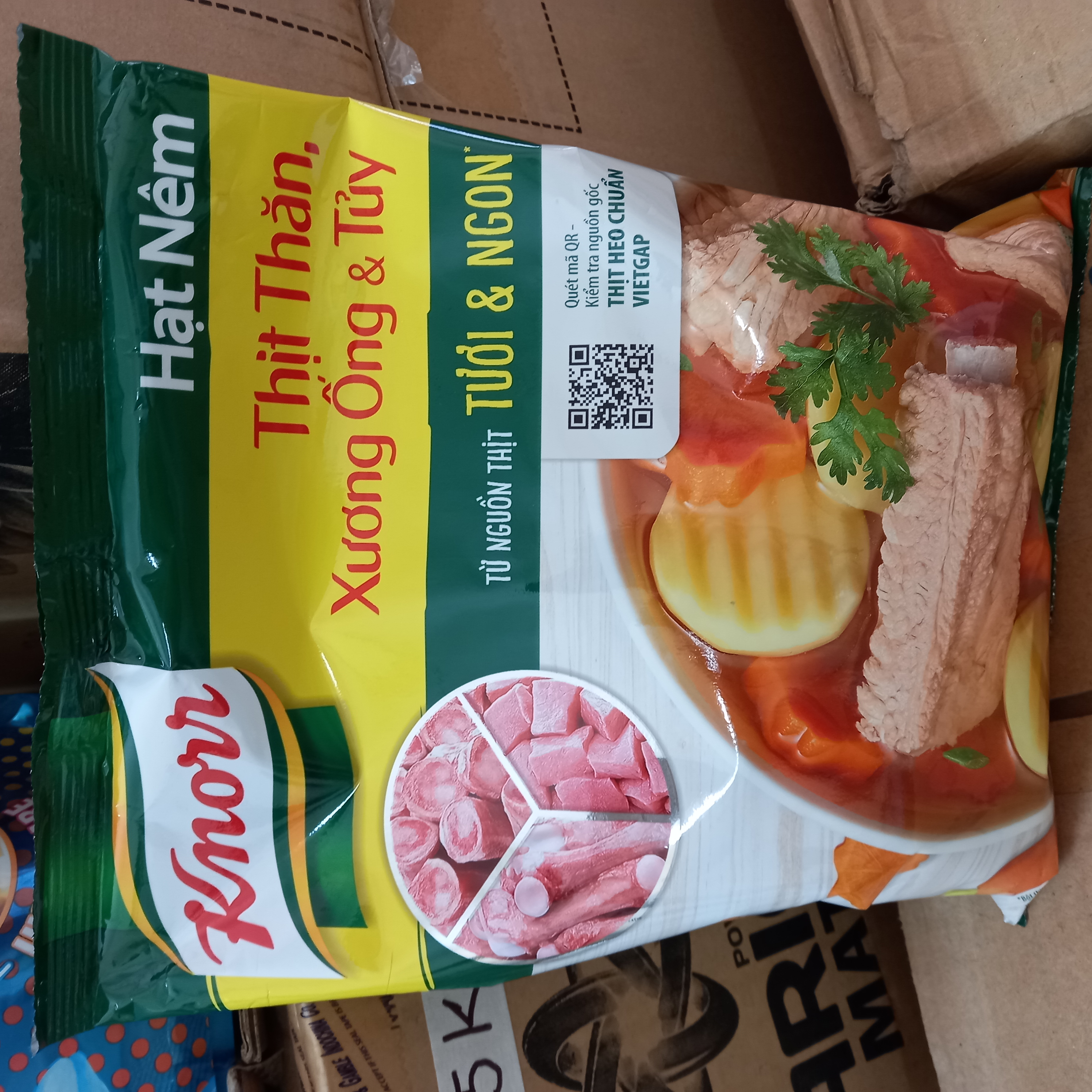 Hạt nêm knorr thịt thăn xương ống & tủy gói 900g