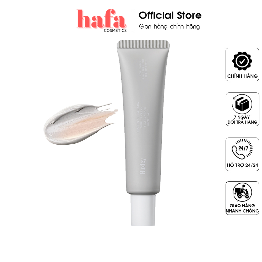 Kem Chống Nắng Nâng Tone Và Dưỡng Ẩm Da Huxley Tone Up Cream Stay Sun Safe SPF50+ PA+++ _ Huxley Chính Hãng