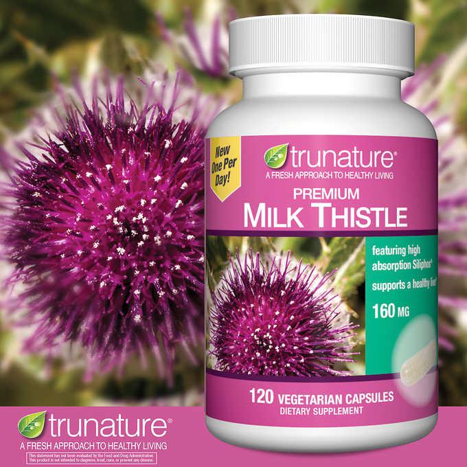 VIÊN UỐNG BỔ GAN TRUNATURE PREMIUM MILK THISTLE 160MG 120 VIÊN