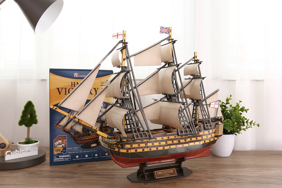 Mô hình giấy 3d cubicfun - hms victory - t4019h