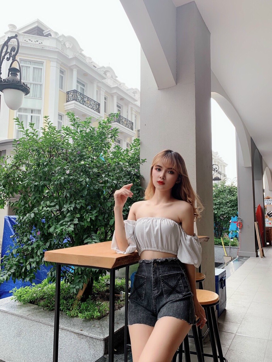 Quần Jean Nữ Lưng Cao - Quần Short Jean - Chất Liệu Jean Co Giản