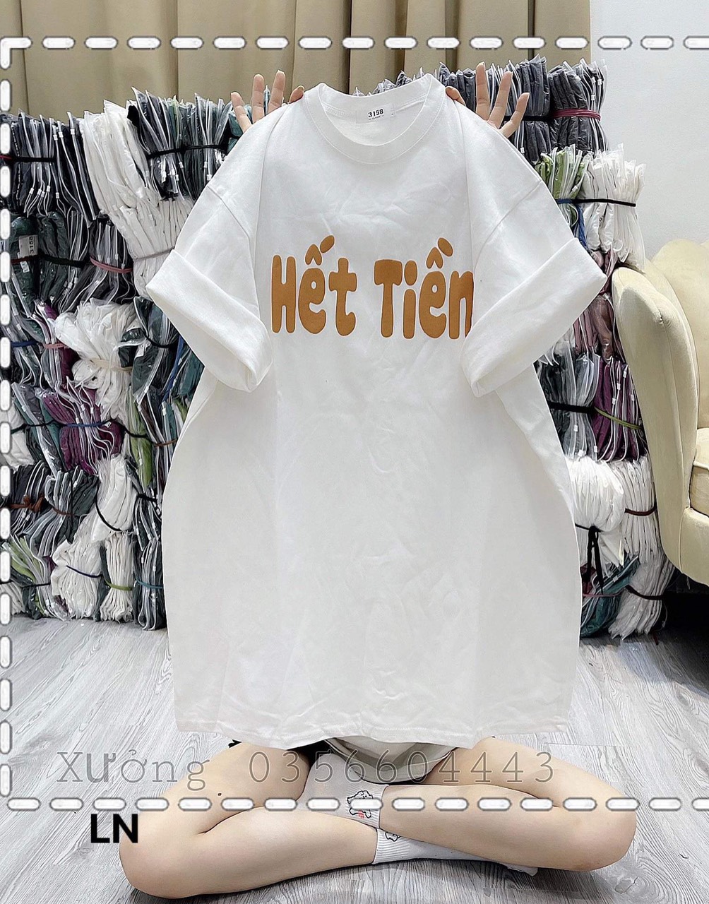Áo phông hết tiền Chất cotton su,ln