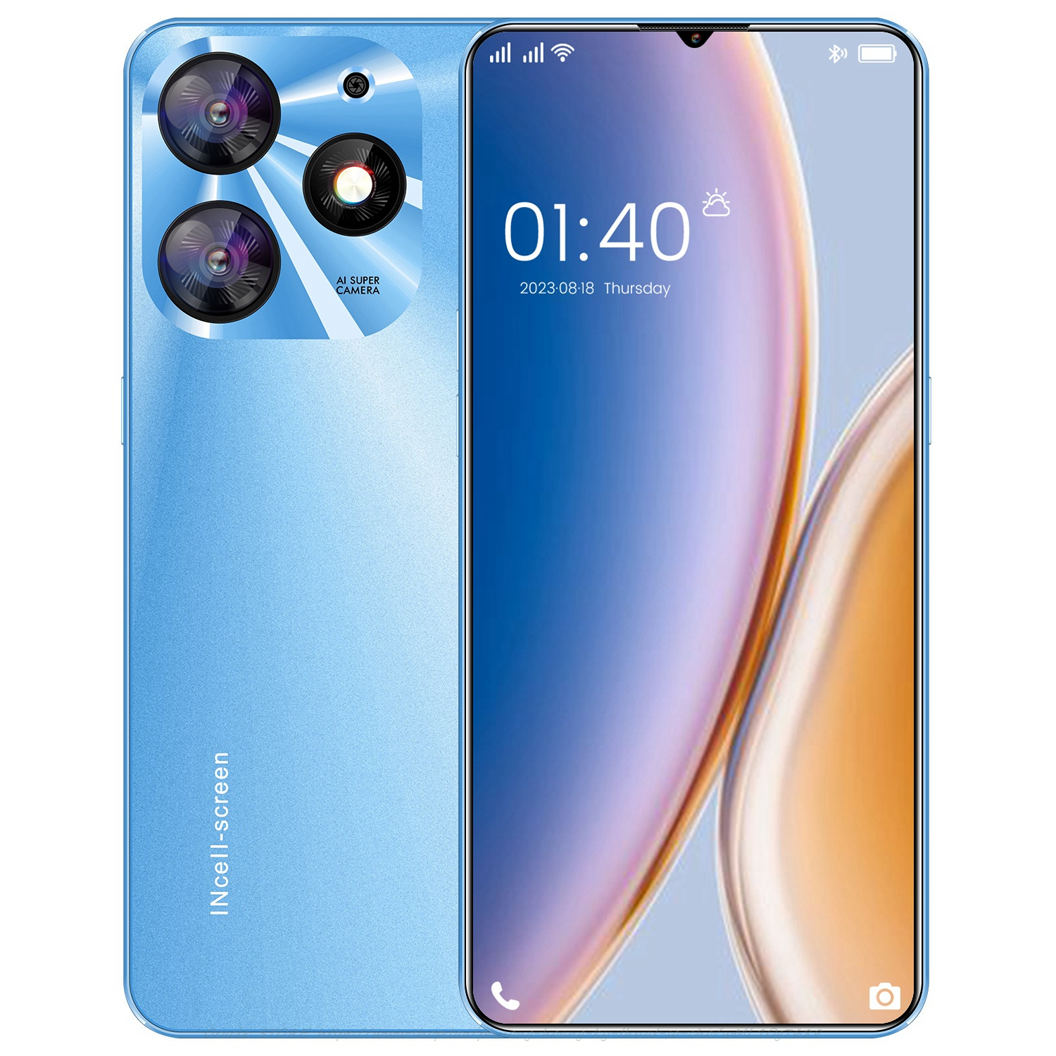 Ai Phone Smartphone 7.3inch cheap AI phone 16 + 1TB Big Memory cheap AI phone dual SIM Camera 108 + 72MP student cheap battery 6800mAh mobile phone battery - 2