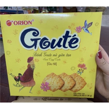 Bánh quy mè goute' hộp 288g.