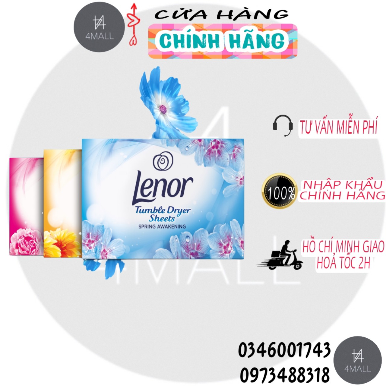 Giấy thơm để tủ quần áo lenor