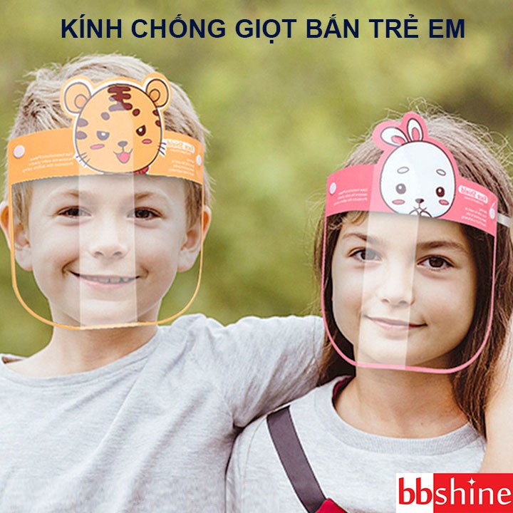 Kính chống giọt bắn trẻ em, Kính chống dịch cho bé 1-10 tuổi đệm mút xốp an toàn tiện lợi cho bé yêu BBShine – K023