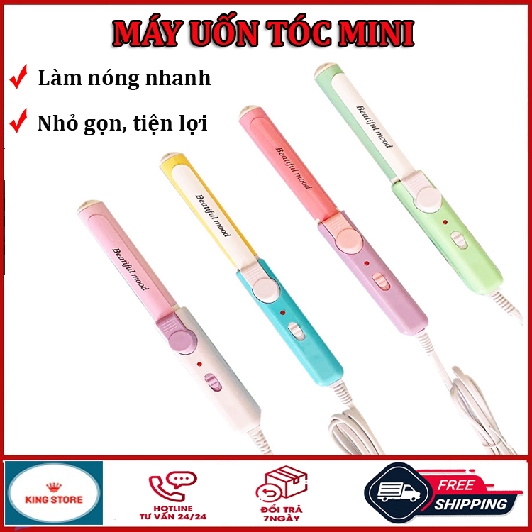 Máy uốn tóc xoăn tự động, máy làm tóc mini, máy làm tóc xoăn tự động làm nóng nhanh, máy uốn tóc gợn sóng, máy duỗi tóc mini nhỏ gọn, tiện lợi, máy tạo kiểu tóc đa năng, máy ép tóc, máy bấm tóc