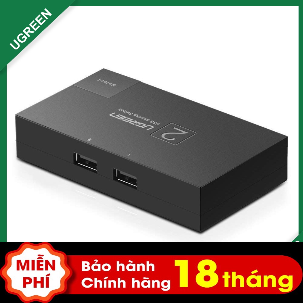 Bộ chia 2 máy tính dùng 1 máy in - bộ chia sẻ tín hiệu usb ugreen 30345 chính hãng