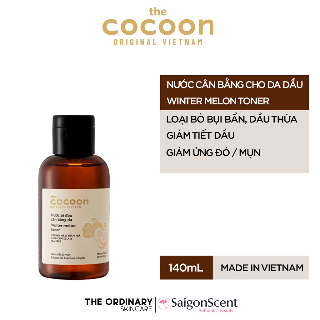 Nước cân bằng da bí đao Cocoon