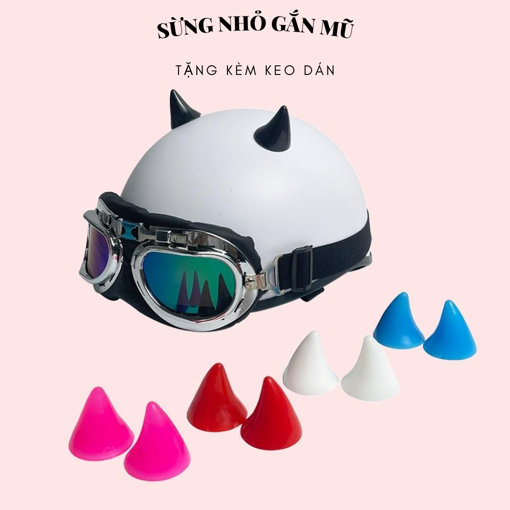 Sừng mini gắn nón bảo hiểm