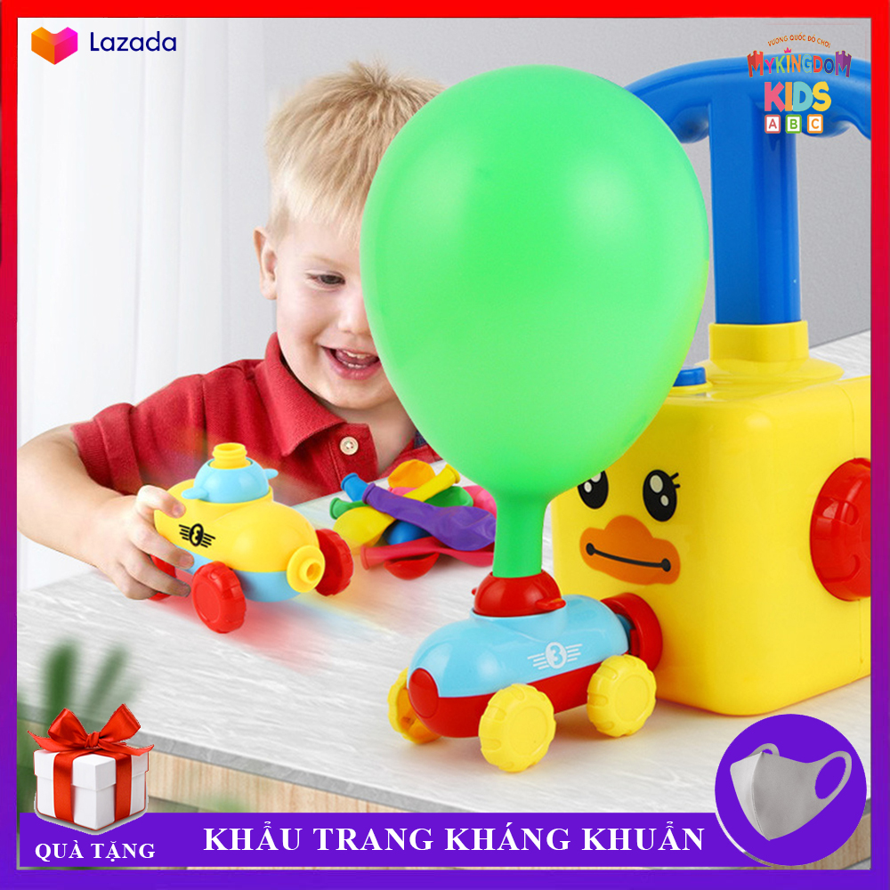 [Combo] Đồ Chơi Thổi Bóng Bay Vs Xe Ô Tô Bóng Bay Vui Nhộn - Đồ Chơi Giáo Dục Sớm - Đồ Chơi Khoa Học