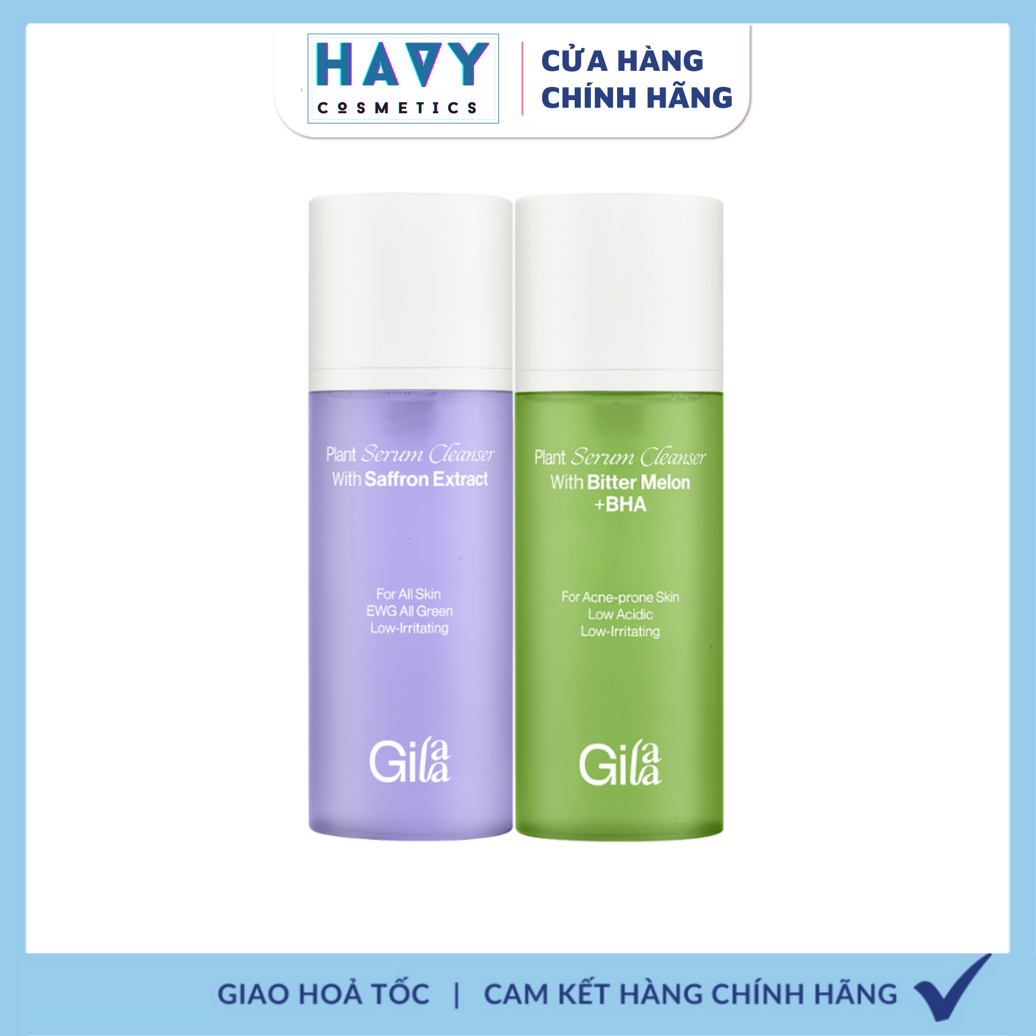 Sữa rửa mặt Saffron Gilaa Plant Serum Cleanser giúp làm sạch da và dưỡng trắng