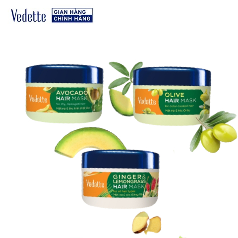 Kem Hấp Dầu, Ủ Tóc 145ml Các Loại VEDETTE  - Phục hồi cho mọi loại tóc, Uốn, Duỗi và Nhuộm