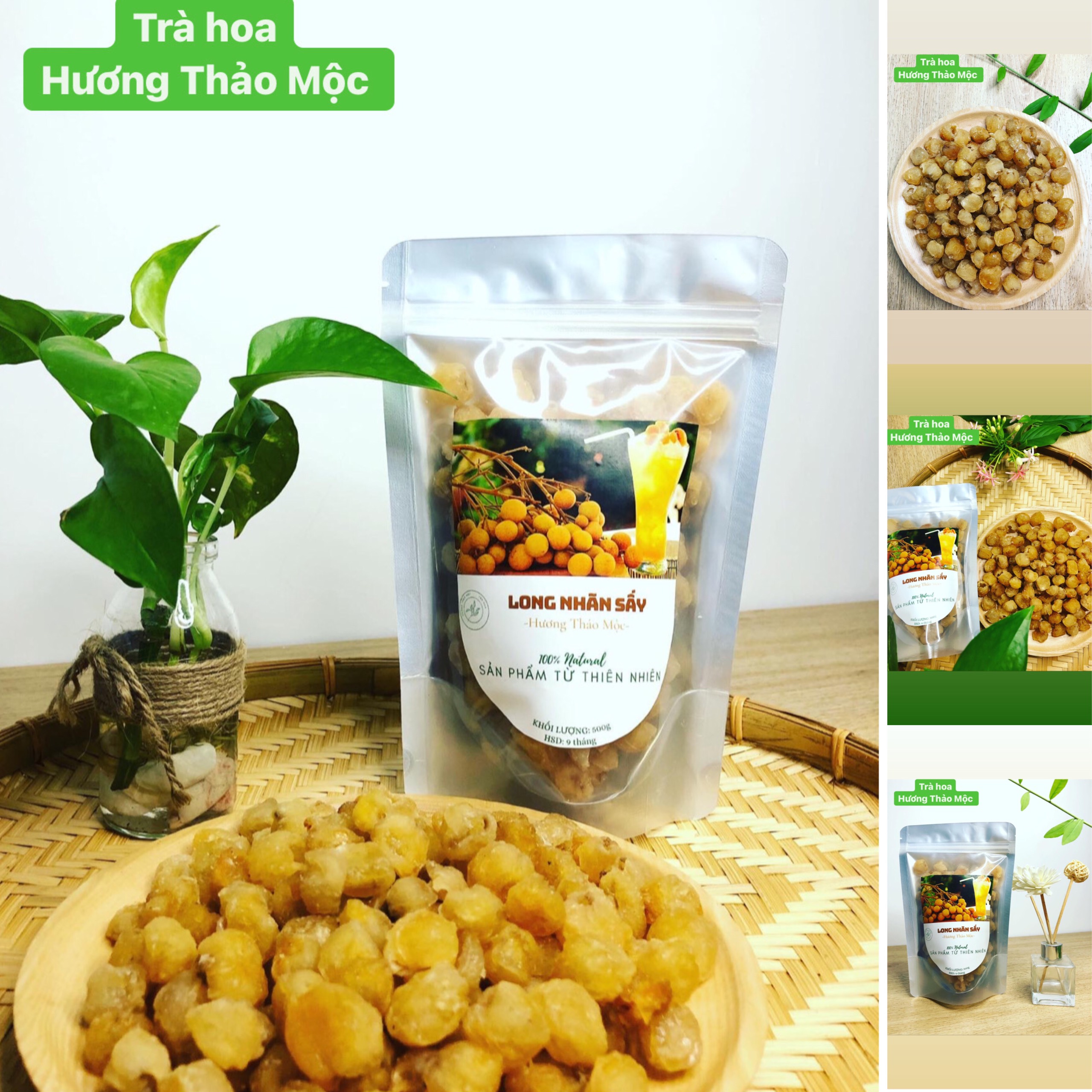 Long Nhãn Hưng Yên sấy khô, Nguyên liệu Chè Dưỡng Nhan - Đồ uống Thảo Mộc(Hương Thảo Mộc)
