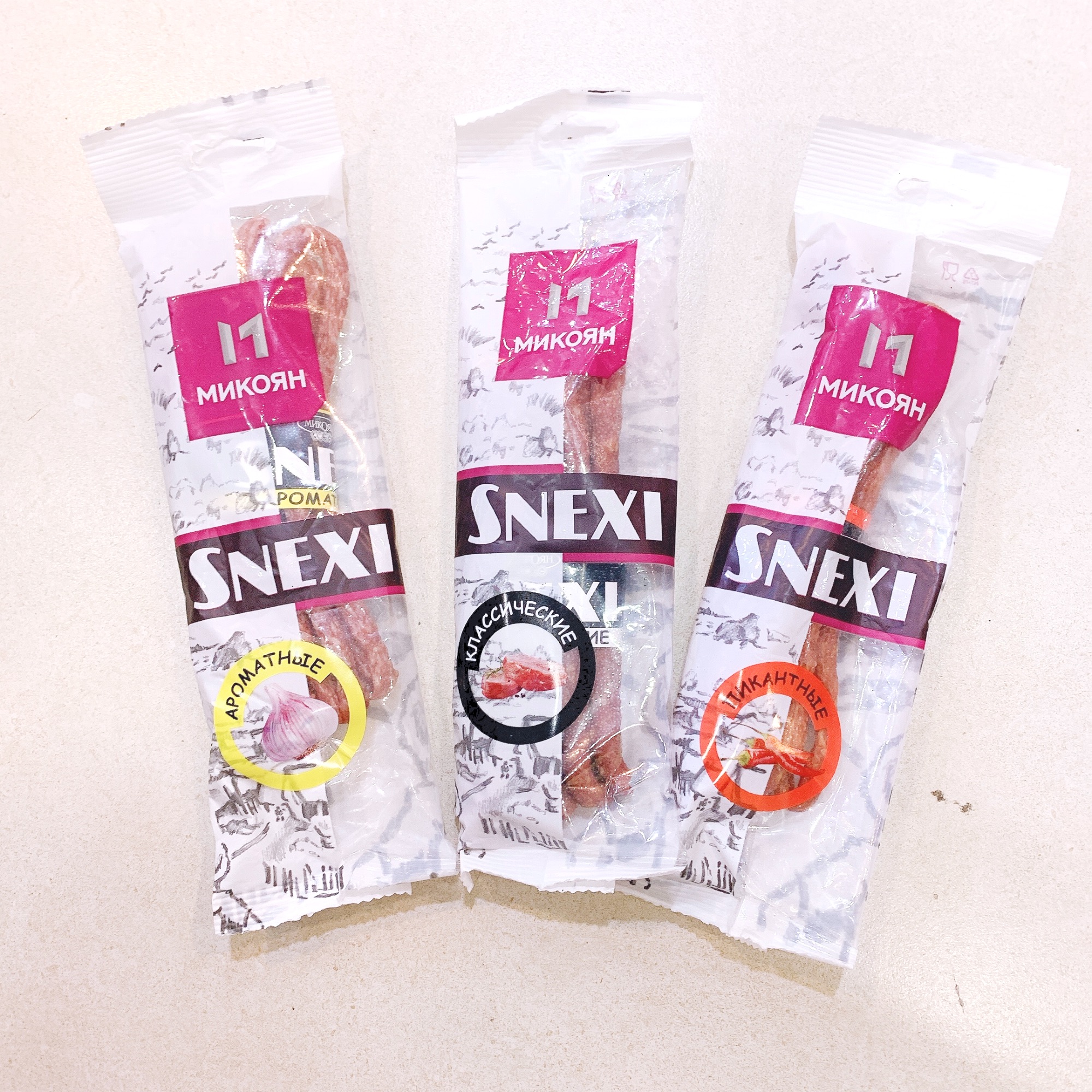 Salami que Snexi Nga salami Nga vị (ớt,tỏi,tiêu) salami que hàng nga nội địa