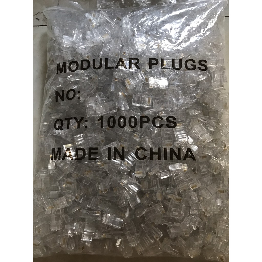 Hạt Mạng COB J45 Túi 1000c - Đầu Bấm Mạng