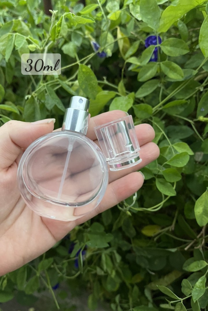 Chai chiết nước hoa rỗng thân chai dẹp/chai vuông 30ml