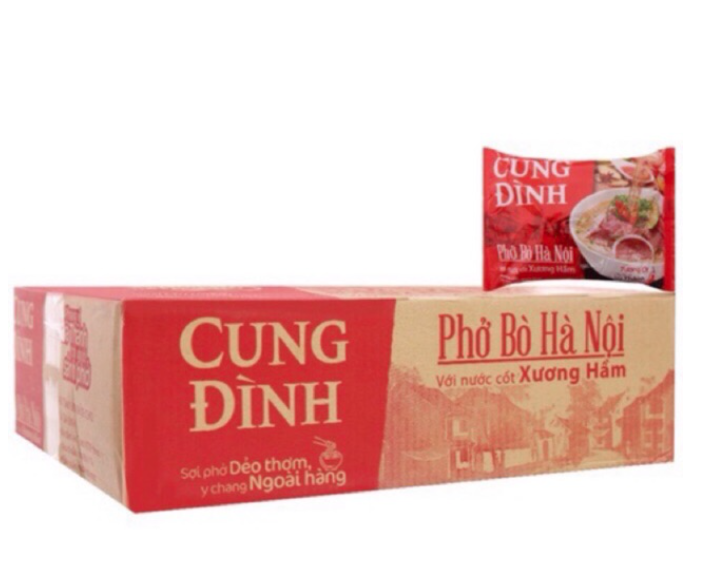 Thùng 30 Gói Phở Bò Cung Đình (Vui lòng đặt 1 thùng trên 1 đơn hàng)