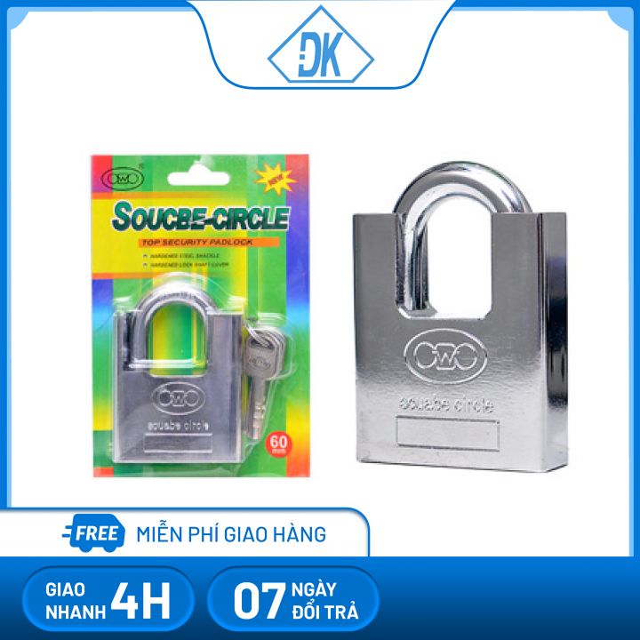 Ổ khóa chống cắt loại tốt size lớn 60mm Đăng Khoa 79 - o khoa nha - o khoa cua - o khoa
