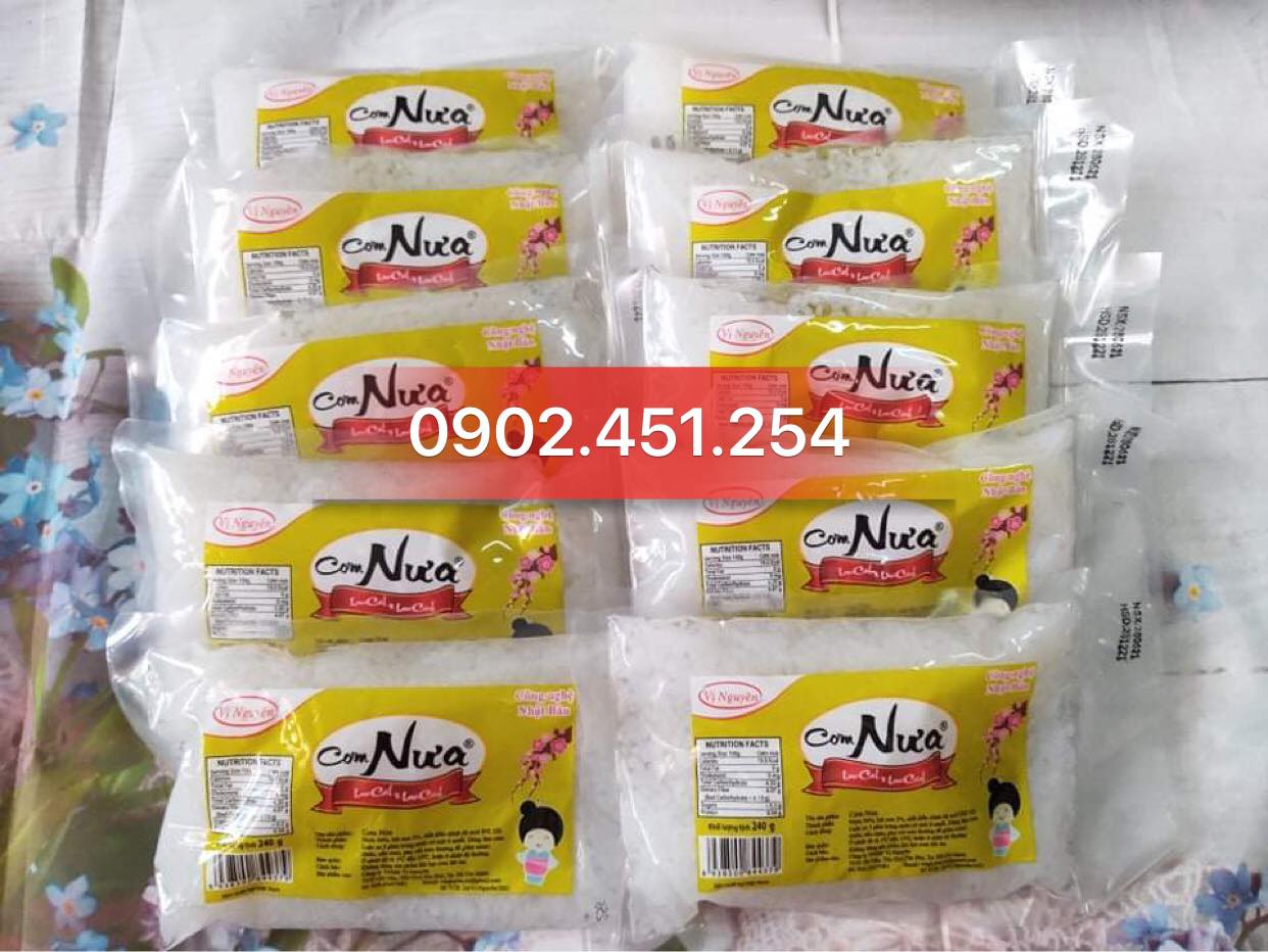 10 gói cơm nưa vị nguyên ăn kiêng das keto 240g