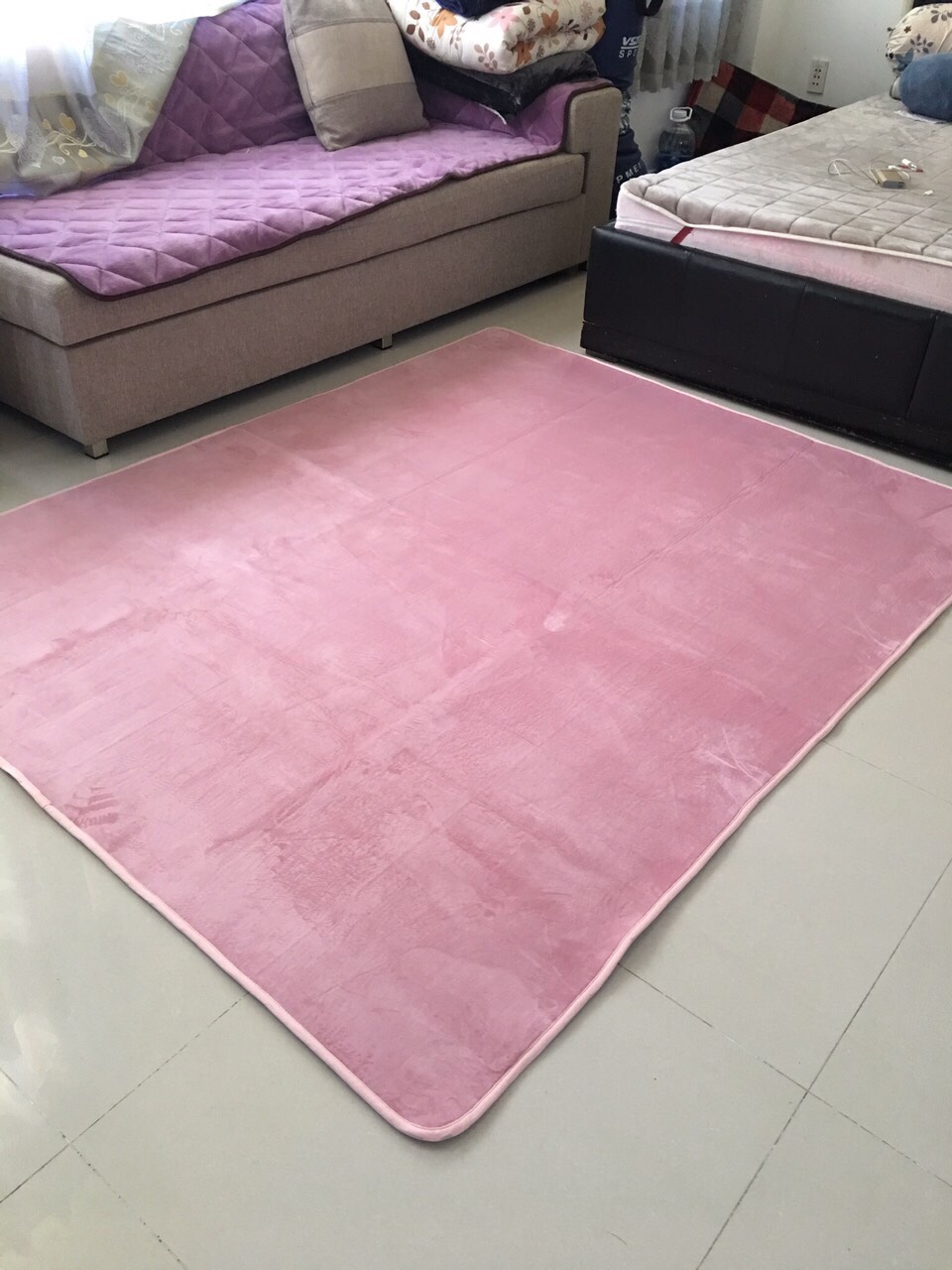 Thảm lông trải sàn cao cấp 1.6*2m hàng xuất dư chát với shop để chọn màu