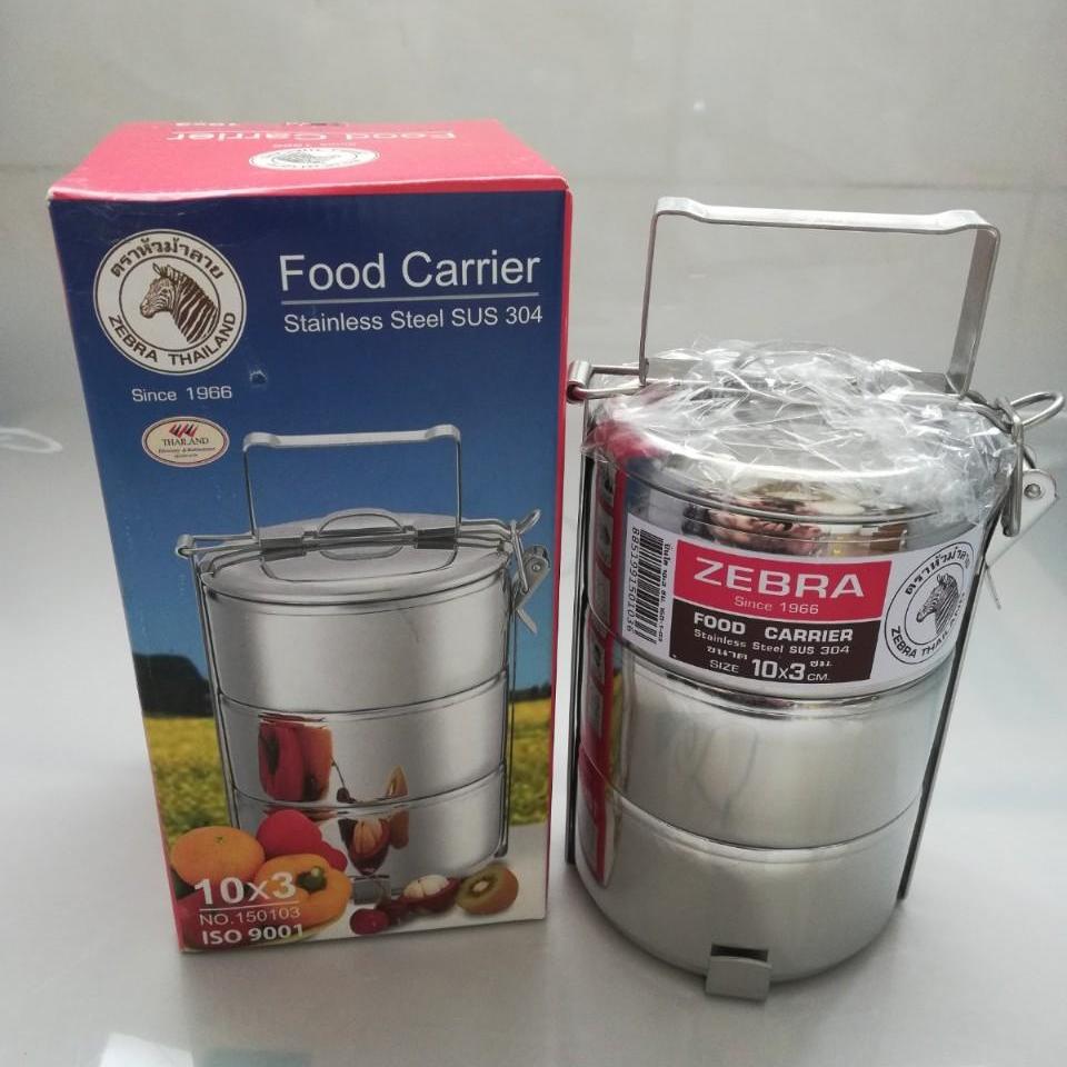 Camen inox zebra 10cmx3 ngăn-150103