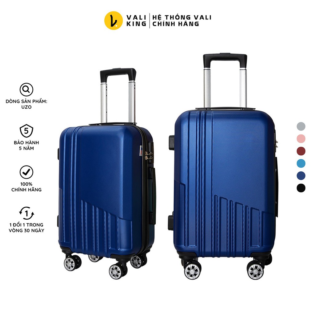 Vali kéo du lịch giá rẻ UZO-210 kích thước 20, 24 inch chính hãng Hùng Phát - Bảo hành 5 năm