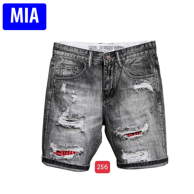 Quần Short Jean Nam Rách Kiểu Vải Jean Co Giãn Thời Trang Miafashion – Qsjnmia256