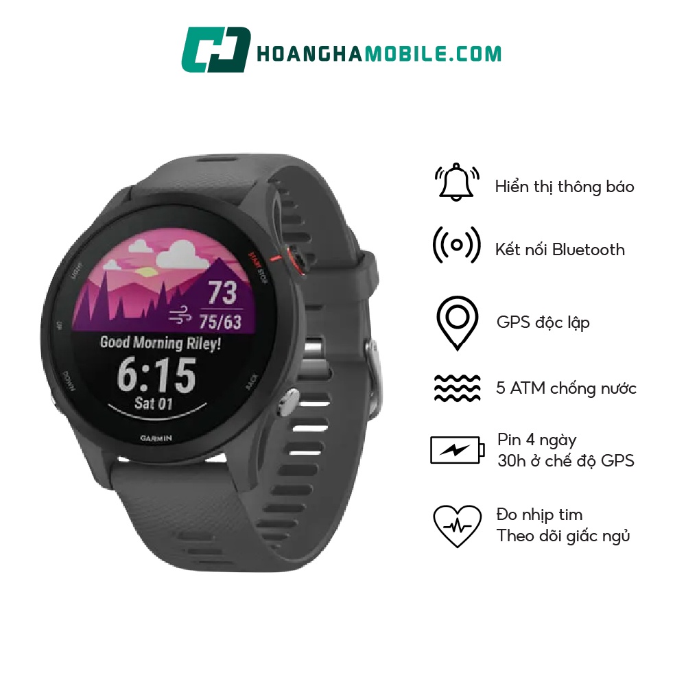 Đồng Hồ Thông Minh Garmin Forerunner 255 - Chính Hãng