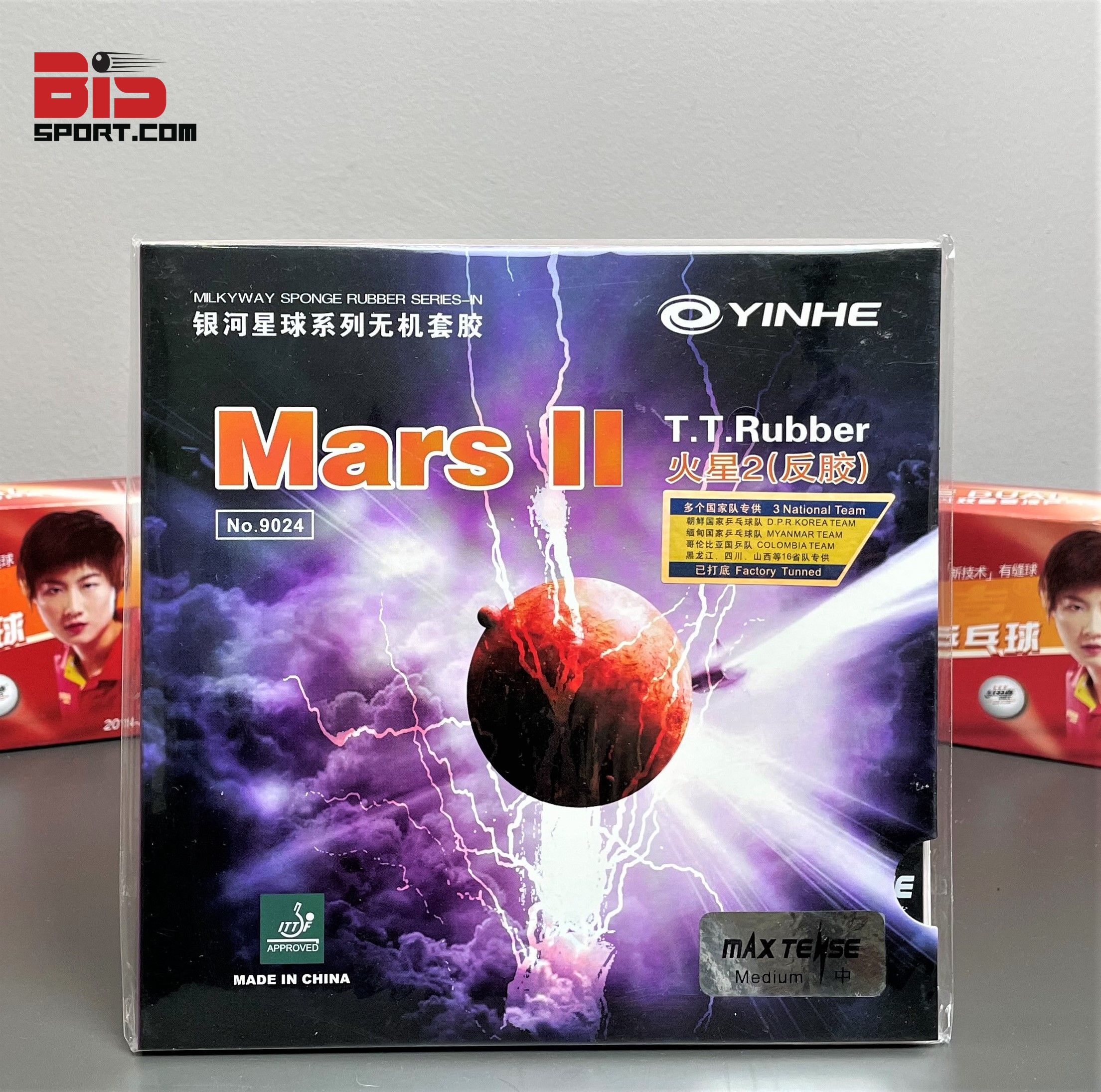 Mặt vợt bóng bàn yinhe mars ii chính hãng - cấu tạo bền xoáy nảy cực tốt