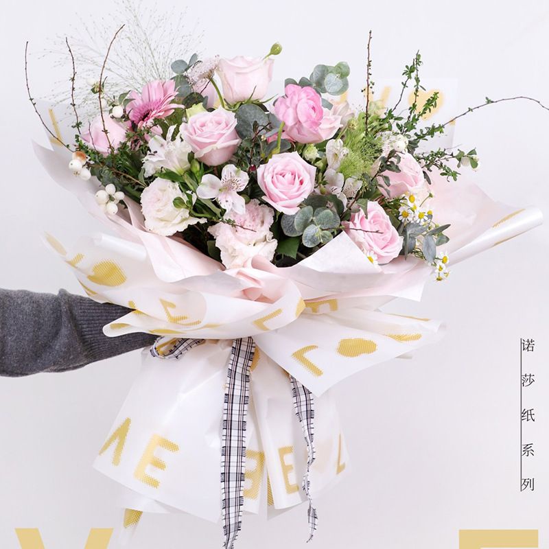 🌼Giấy Bó Hoa🌼 Giấy bóng mờ chữ Love