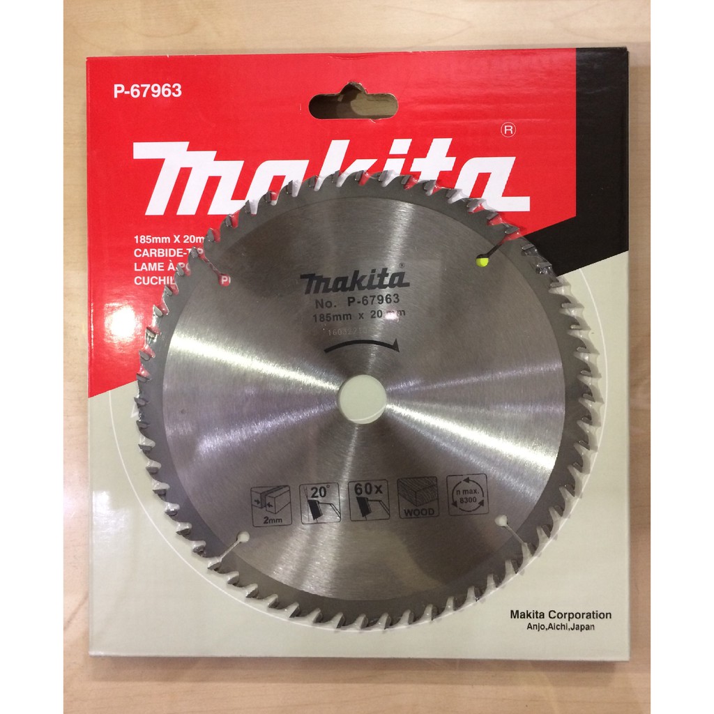 Đĩa cắt gỗ makita 185x60t p-67963 | dcsg