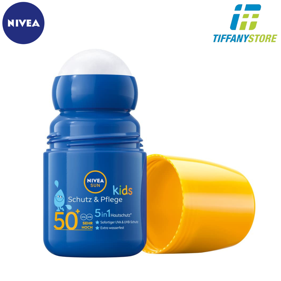 Kem chống nắng cho bé nivea sun kids protection & care sun roller spf 50+ dạng lăn - 50ml