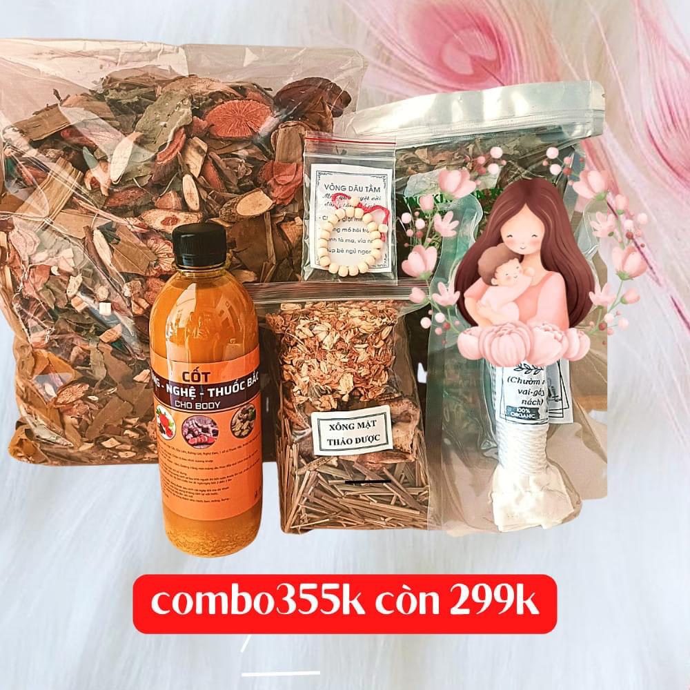 Combo ở cữ sau sinh cơ bản, đầy đủ cho mẹ và bé, giúp mẹ và bé có kỳ ở cữ nhàn tênh