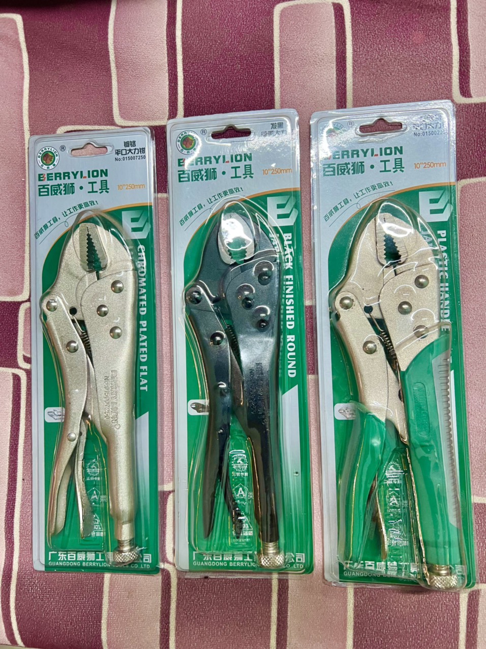 Kìm bấm chết xi trắng/ xi đen ,kìm bấm chết cán tay cầm bộc nhựa chính hãng berrylion 250mm