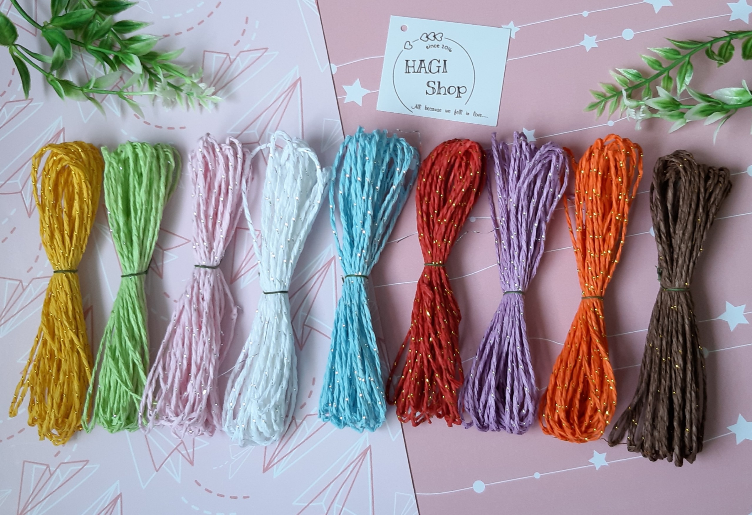 5 mét dây giấy trang trí, cột sticker phụ kiện