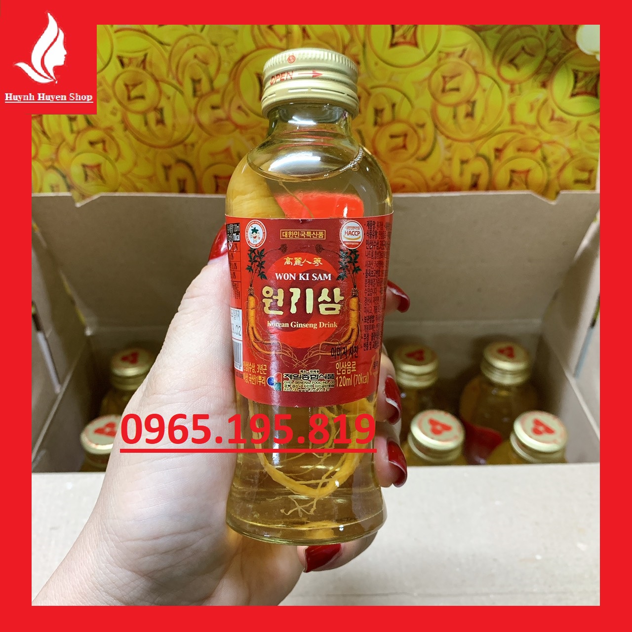 [HCM][chính hãng giá sỉ] Hộp 10 chai nước uống rễ nhân sâm siêu ngon bổ Hàn Quốc date mới