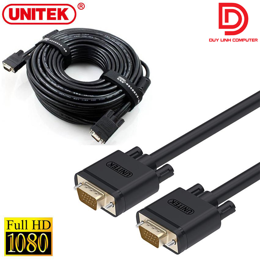 Dây cáp màn hình vga full hd unitek y-c509 dài 25m