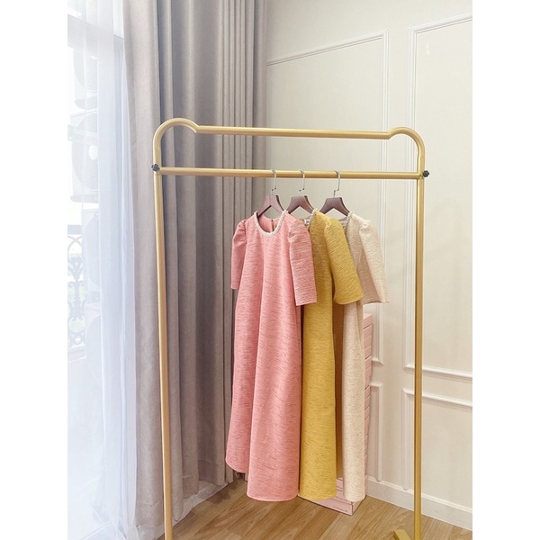 Đầm gân cổ đính hạt - bimi