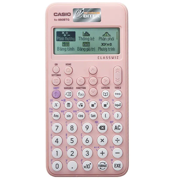 Máy Tính CASIO FX 880 BTG Chính Hãng Máy tính Dành Cho Học Sinh/Sinh Viên ,Máy Tính Khoa Học Full Chức Năng -Tính Toán Nhanh -Chính Xác Sử Dụng Tiếng Việt