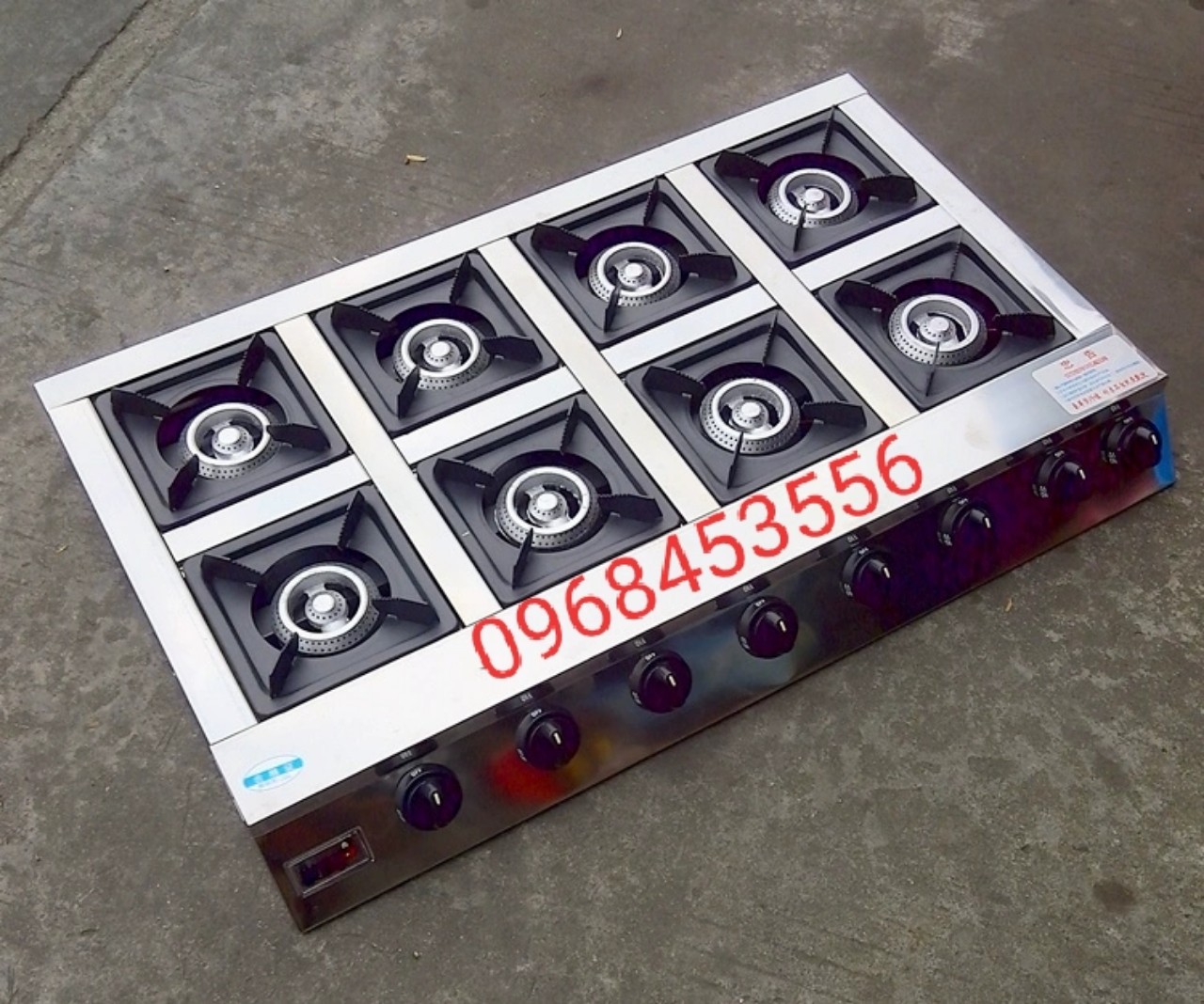 Bếp gas 8 lò-bếp gas 8 cửa