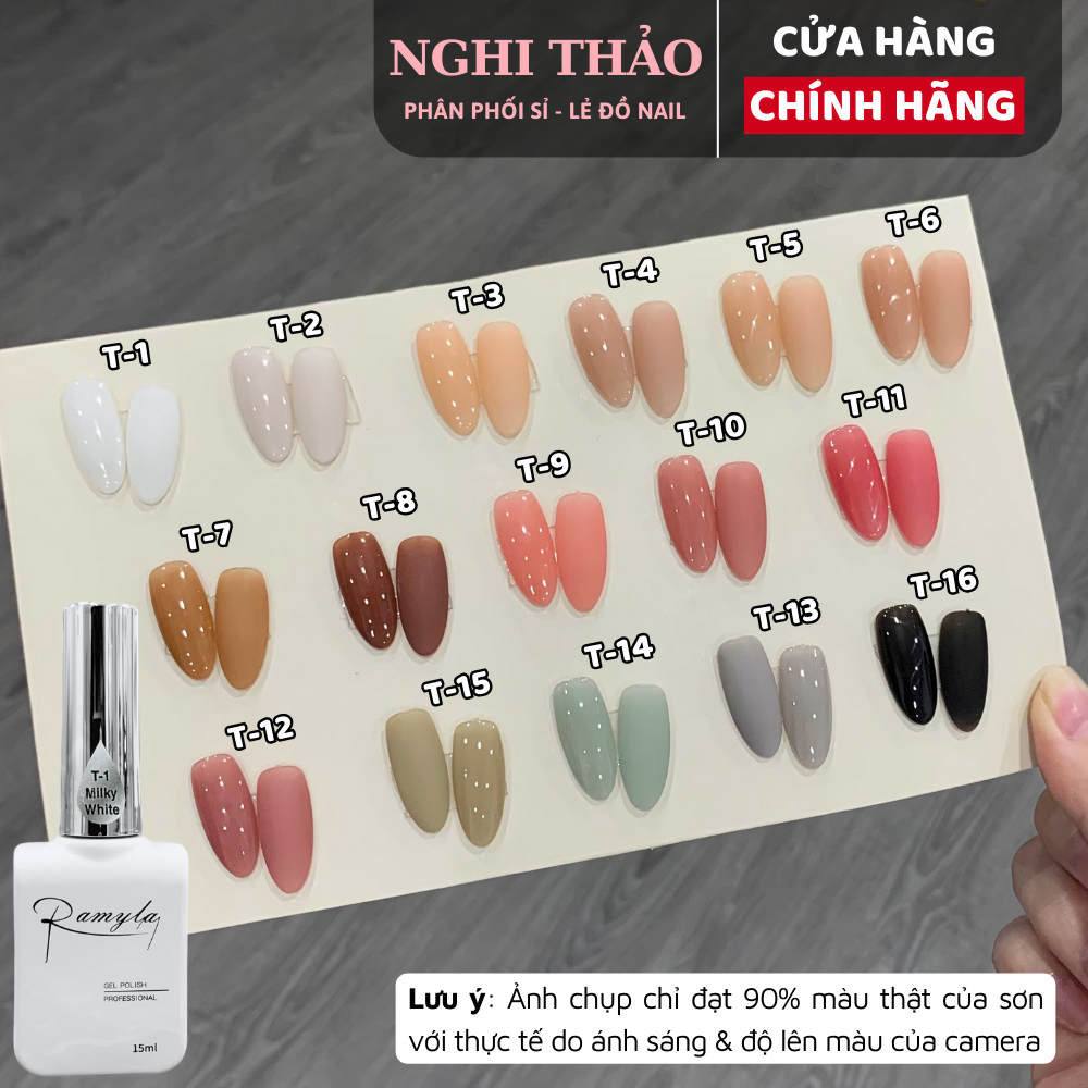 Sơn gel thạch đục lẻ màu ramyla 15ml