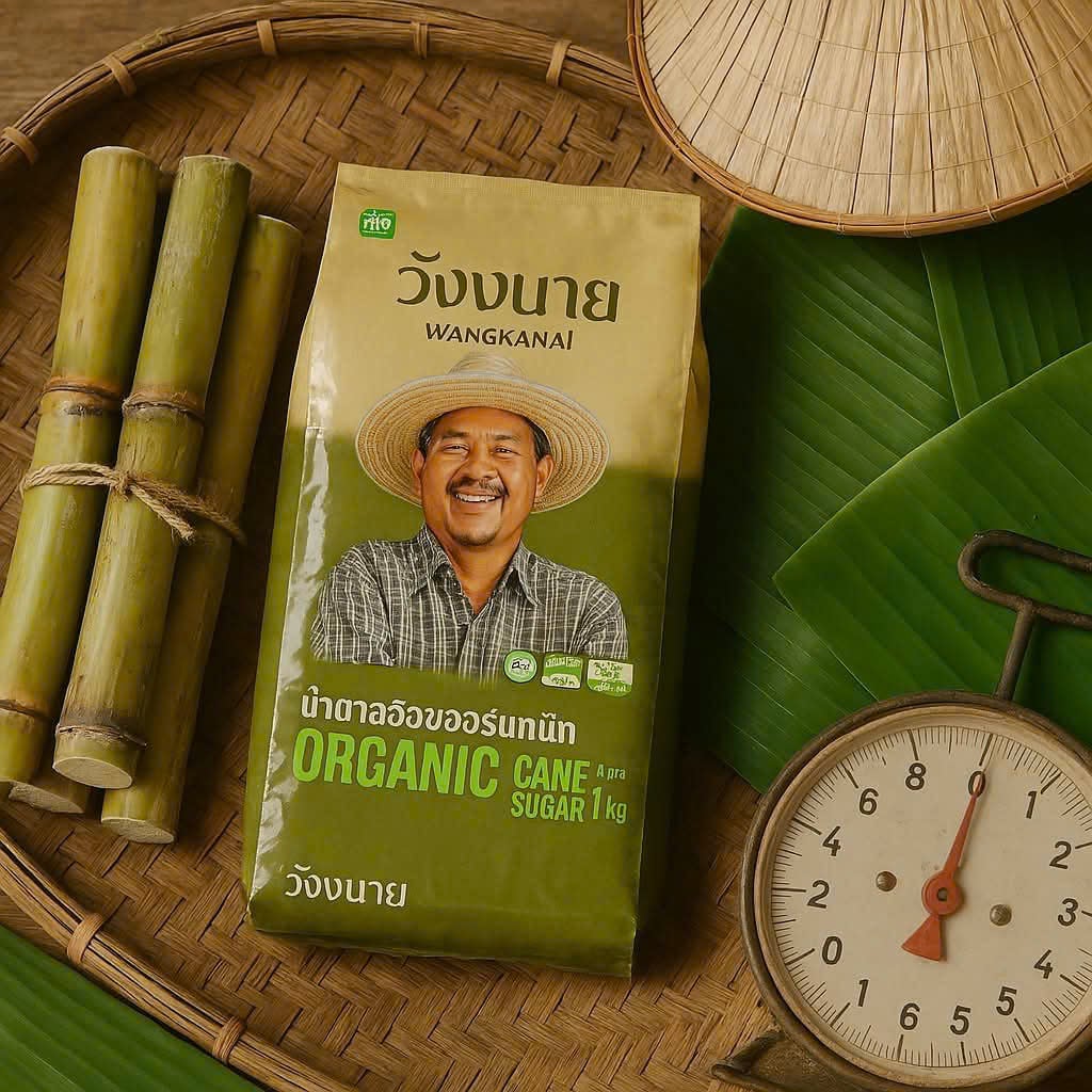 Đường Mía Hữu Cơ Thái Lan Wangkanai Organic 1kg