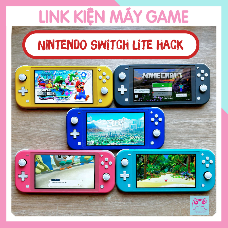Máy Chơi Game Switch Lite Hack Free Game Like New