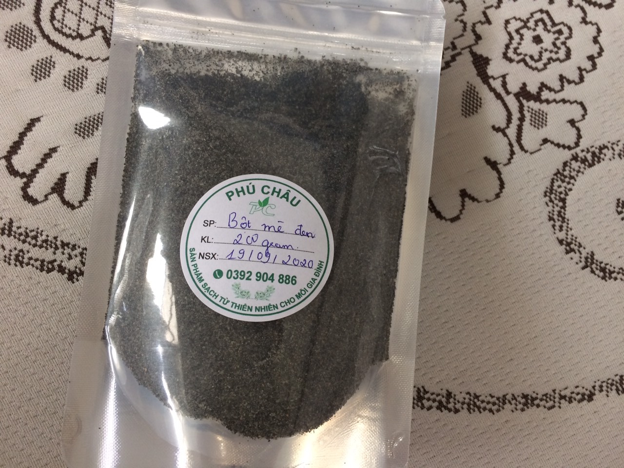 Bột mè đen nguyên chất rang sẵn giảm cân siêu nhanh, lợi sữa sau sinh, nấu cháo, nấu chè, làm bánh (500gram)