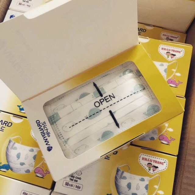 Hộp Khẩu Trang Cho Bé Anyguard (50 cái/ hộp)- Anyguard Child Face Masks 50 Masks per Box