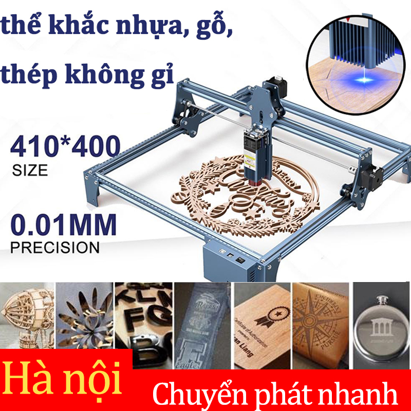 Sculpfun s9 máy khắc laser 5w,máy cắt diện tích khắc 410x420mm có thể khắc nhựa, gỗ, thép không gỉ,máy cắt khắc laser.