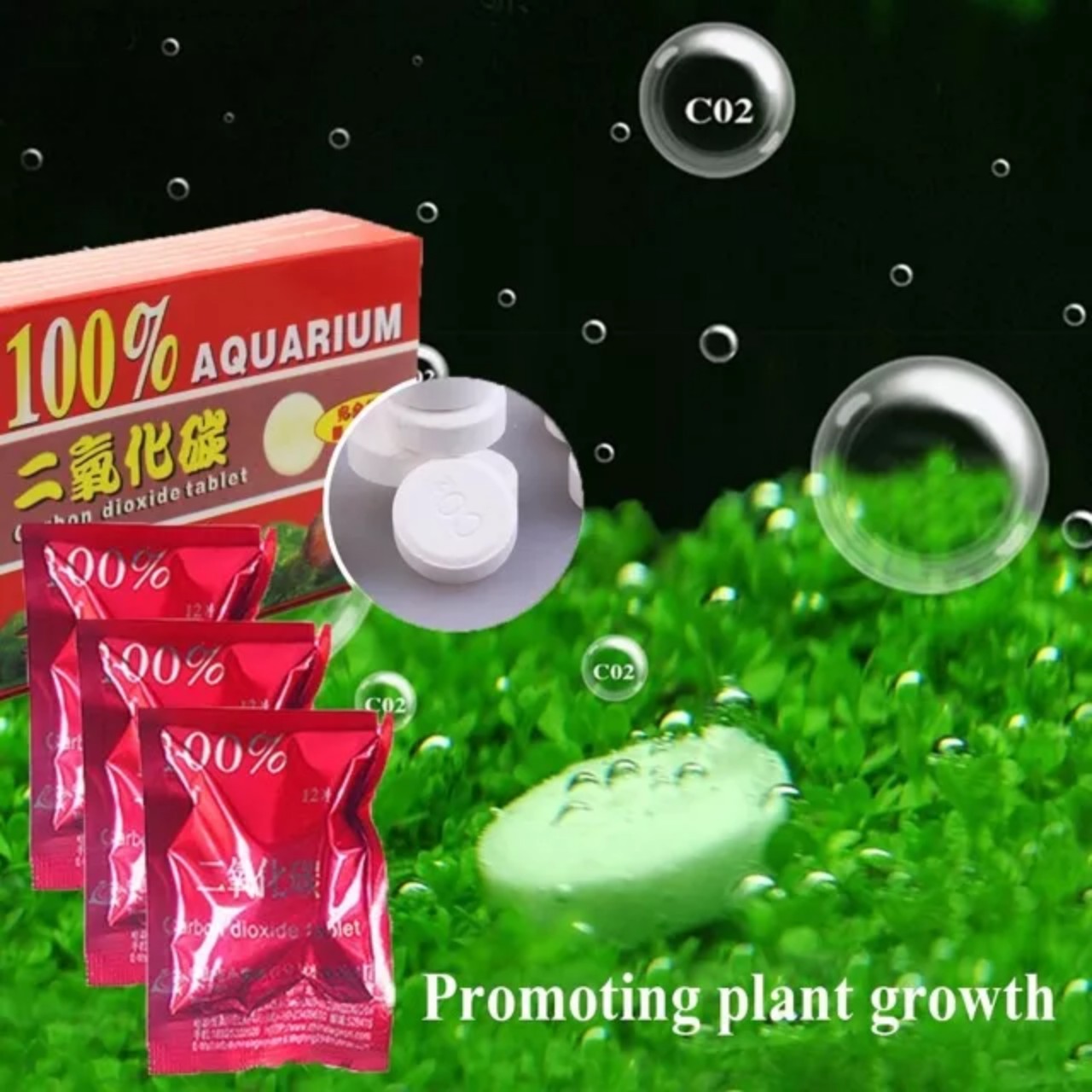Viên nén CO2 cung cấp CO2 cho hồ thủy sinh cá cảnh