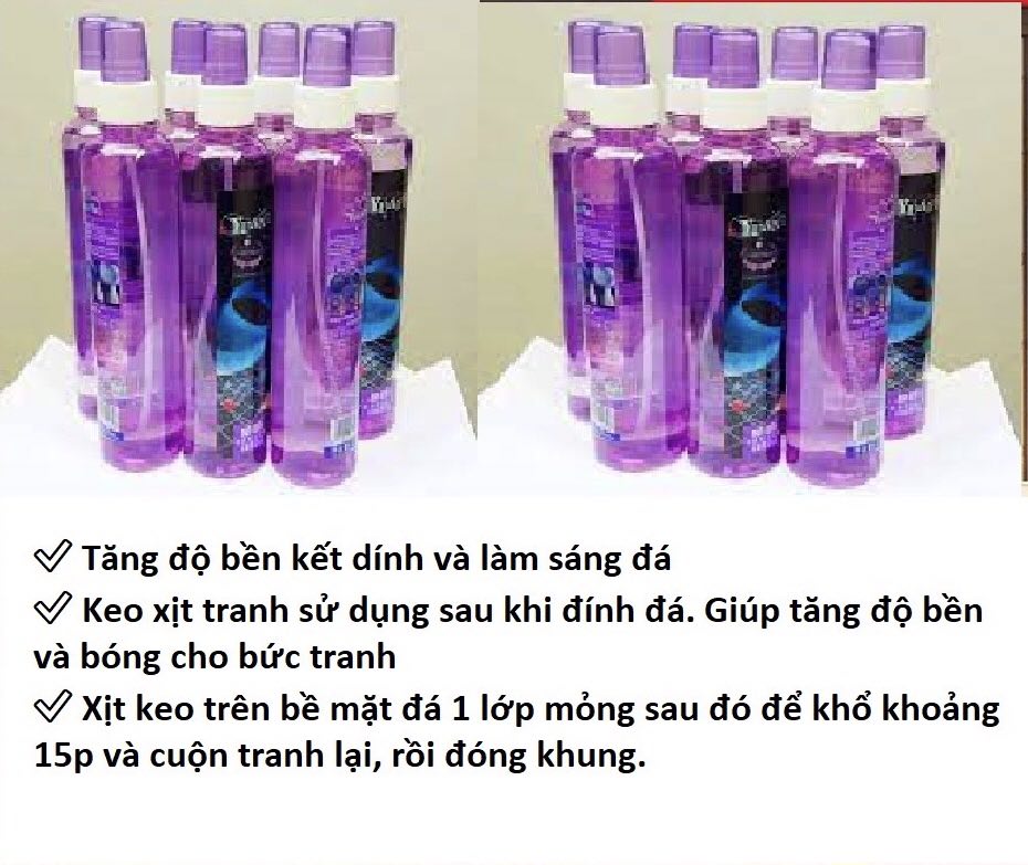 Chai xịt phủ bóng NANO cho tranh đính đá 350ml