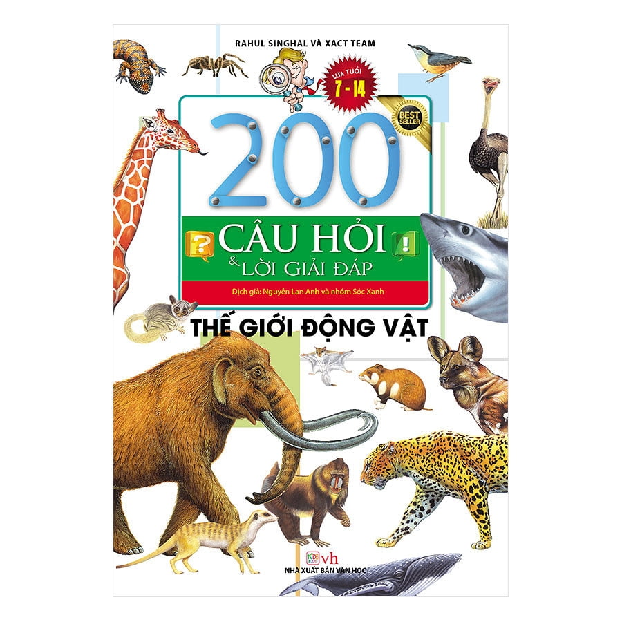 Fahasa - 200 câu hỏi và lời giải đáp - thế giới động vật